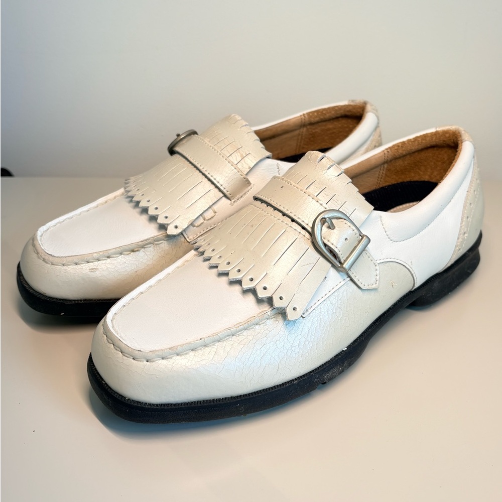 Classic Golf Loafers with Fringe Detail